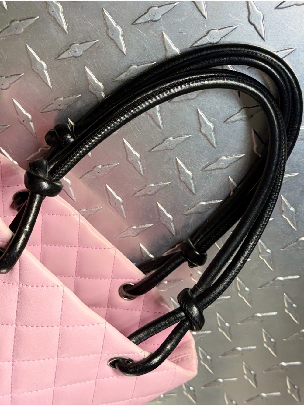 Chanel Vintage Mini Cambon Logo Tote in Pink - Picture 10 of 13